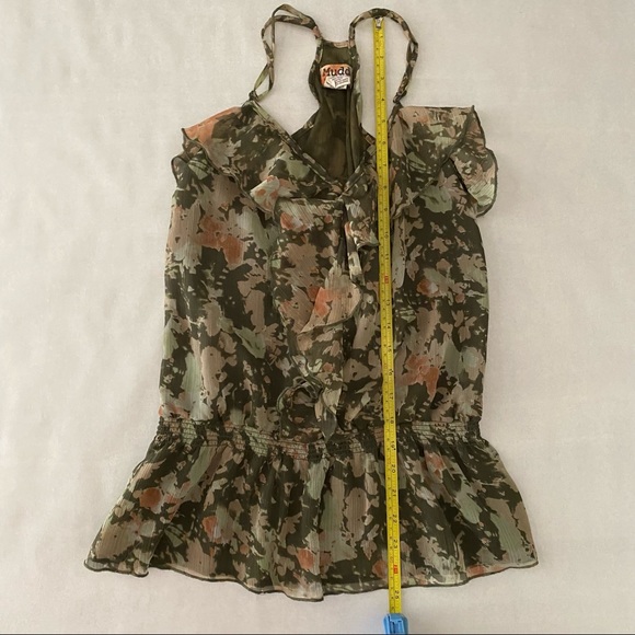 Mudd Floral Ruffle Chiffon Tank - Picture 8 of 11